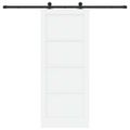 vidaXL Posuvné dvere ORKDAL 83 x 202 cm Borovicový masív Biela