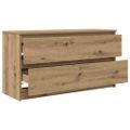 vidaXL TV skrinka Artisan Dub 100x35x54 cm Drevo