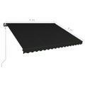 vidaXL Automaticky zaťahovacia markíza 400x300 cm antracitová