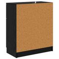 vidaXL Servírovacia skriňa Čierny dub 60 x 30 x 70 cm Kompozitné drevo