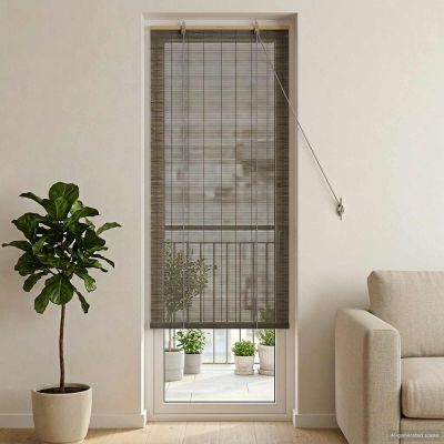 vidaXL Roleta Sivá 40 x 220 cm Bambus