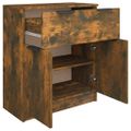 vidaXL Komoda dymový dub 60x30x70 cm spracované drevo