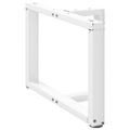 vidaXL Nohy konferenčného stolíka v tvare T, 2 ks, biele, 60x25x(42-43) cm, oceľové