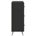 vidaXL Zásuvkový kabinet 66 x 34,5 x 90 cm Kompozitné drevo Čierna
