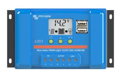 Solárny regulátor PWM Victron Energy 10A LCD a USB 12V/24V