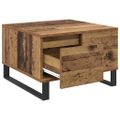 vidaXL Konferenčný stolík Staré drevo 55 x 55 x 36,5 cm