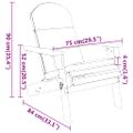 vidaXL 3-dielna záhradná sedacia súprava Adirondack akáciový masív