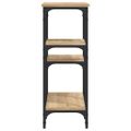 vidaXL Konzolový stolík, dub sonoma, 80x29x75 cm, imitácia dreva