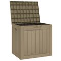 vidaXL Záhradný úložný box sivý 55,5x43x53 cm polypropylén
