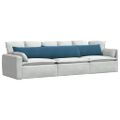vidaXL Vankúše na pohovku 2 pcs Modrá 200 x 40 cm Kordúrová tkanina