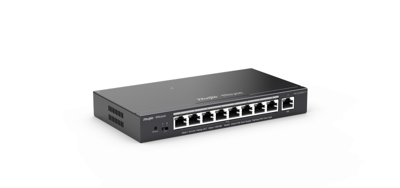 Reyee RG-ES207GS-HP, 6-Port Gigabit Smart Cloud-Managed PoE Switch with 1-Port SFP