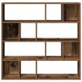 vidaXL skrinka na knihy/priehradka Old Wood 105x24x102 cm