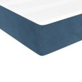 vidaXL Matrac s taštičkovými pružinami stredná tvrdosť tmavomodrý 90x200x20 cm zamat