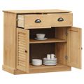 vidaXL Komoda so zásuvkami VIGO 78x40x75 cm borovicový masív