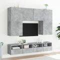 vidaXL TV nástenná skrinka betónovo sivá 80x30x30 cm kompozitné drevo