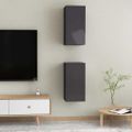 vidaXL TV skrinky 2 ks, lesklé čierne 30,5x30x60 cm, kompozitné drevo