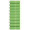 vidaXL Uteráky pre hostí FROGN 10 ks, jablkovo zelené 30x50 cm, 360 g/m²
