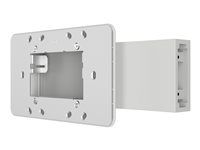 Crestron TSW-880/1080-MUMK-W - Montážna sada (bočná montážna konzola, plochý montážny držiak) - pre dotykovú obrazovku - hliník, oceľ - biela - stĺpik