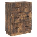 vidaXL Zásuvkový kabinet Dymový dub 66 x 34,5 x 87 cm Kompozitné drevo