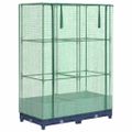 vidaXL Záhon s krytom na skleník ratanový vzhľad 80x40x123 cm