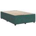 vidaXL Posteľ boxspring s matracom Tmavozelená 120 x 190 cm Zamat