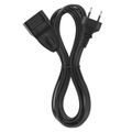 Dvojžilový pohyblivý prívod EMOS PC01305 / 5 m / 1 zásuvka / čierny / PVC / 0,75 mm2