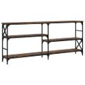 vidaXL Konzolový stolík dymový dub 180x29x76,5 cm kompozitné drevo