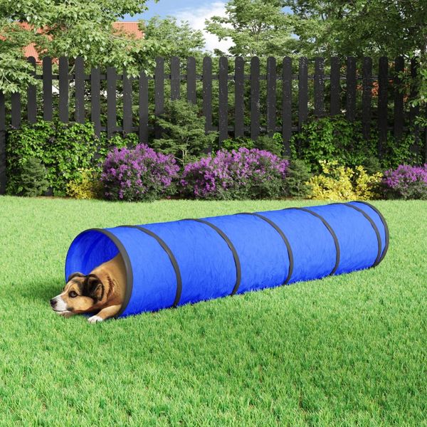 vidaXL Tunel pre psa modrý Ø 40x200 cm polyester