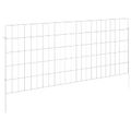 vidaXL Záhradný plot s kolíkmi 48 ks 115 x 50 cm Pozinkovaná oceľ