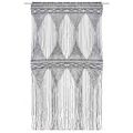 vidaXL Záclona macrame antracitová 140x240 cm bavlna
