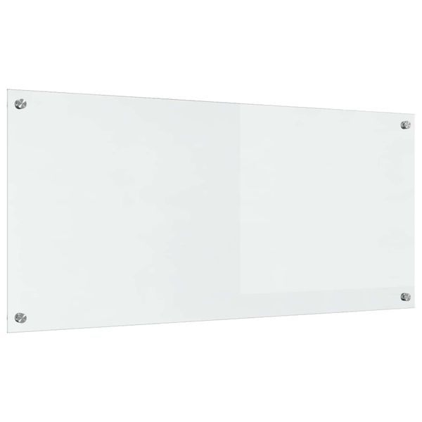 vidaXL Kuchynský obklad Priehľadná 110 x 50 cm tvrdené sklo