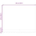 vidaXL Sklopná markíza Zelená a biela 350 x 250 cm Plátno a hliník