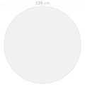 vidaXL Chránič na stôl, matný Ø 120 cm, 1,6 mm, PVC