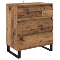 vidaXL Servírovacia skriňa Staré drevo 60 x 35 x 70 cm