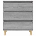 vidaXL Komoda sivý dub sonoma 60x35x70 cm spracované drevo