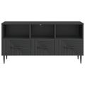 vidaXL TV skrinka Čierna 102 x 34,5 x 50 cm Kompozitné drevo