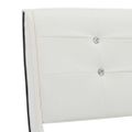vidaXL Posteľ s matracom biela 90x200 cm umelá koža