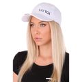 Kšiltovka s LED svetlom B-CAP 25lm, nabíjacia, USB, univerzálna veľkosť, biela SIXTOL