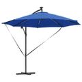 vidaXL Slnečník 294 x 294 x 248 cm Polyester a hliník Azurblue