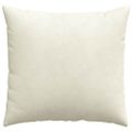 vidaXL Vankúše na pohovku 2 pcs Krémová 50 x 50 cm Kordúrová tkanina