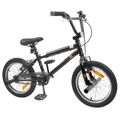 vidaXL BMX Bicykel 18 Palcov pre 7-10 rokov Čierna