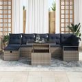 vidaXL Súprava záhradných pohoviek 8 ks polyratan