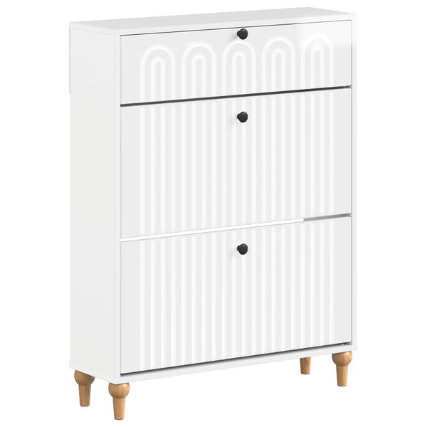 vidaXL Skriňa na topánky ALKMAAR 78 x 24 x 103 cm Kompozitné drevo