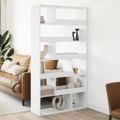 vidaXL Deliaca stena biela 100x33x187,5 cm kompozitné drevo
