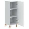 vidaXL Servírovacia skriňa Biela 33 x 34,5 x 90 cm Kompozitné drevo