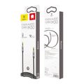 Baseus Yiven Audio kábel 3,5 samec Audio M30 1,5 m strieborný + čierny