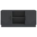vidaXL TV skrinka 102 x 34,5 x 47 cm Čierna Kompozitné drevo
