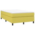 vidaXL Boxspring posteľ s matracom zelená 120x200 cm látka