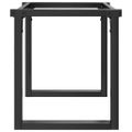 vidaXL Nohy konferenčného stolíka O-rám 90x30x43 cm oceľ