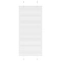 vidaXL plisovaná roleta biela 55x100 cm šírka látky 54,4 cm